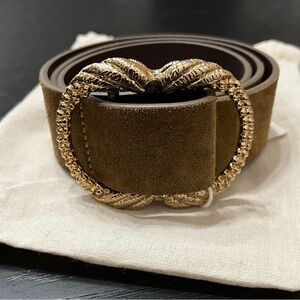 NWT Sézane Elegant Taupe Leather Belt